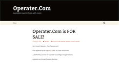 Desktop Screenshot of operater.com