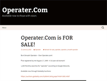 Tablet Screenshot of operater.com